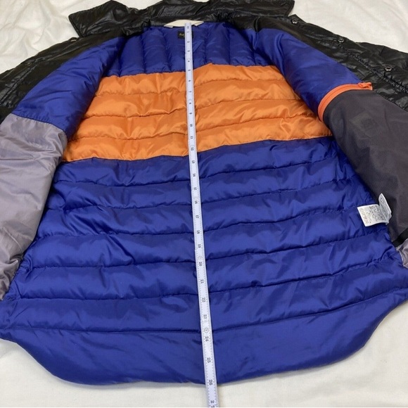 VTG PAUL SMITH JEANS Men’s METALLIC Black down PUFFER jacket Men’s Size S - Picture 7 of 12